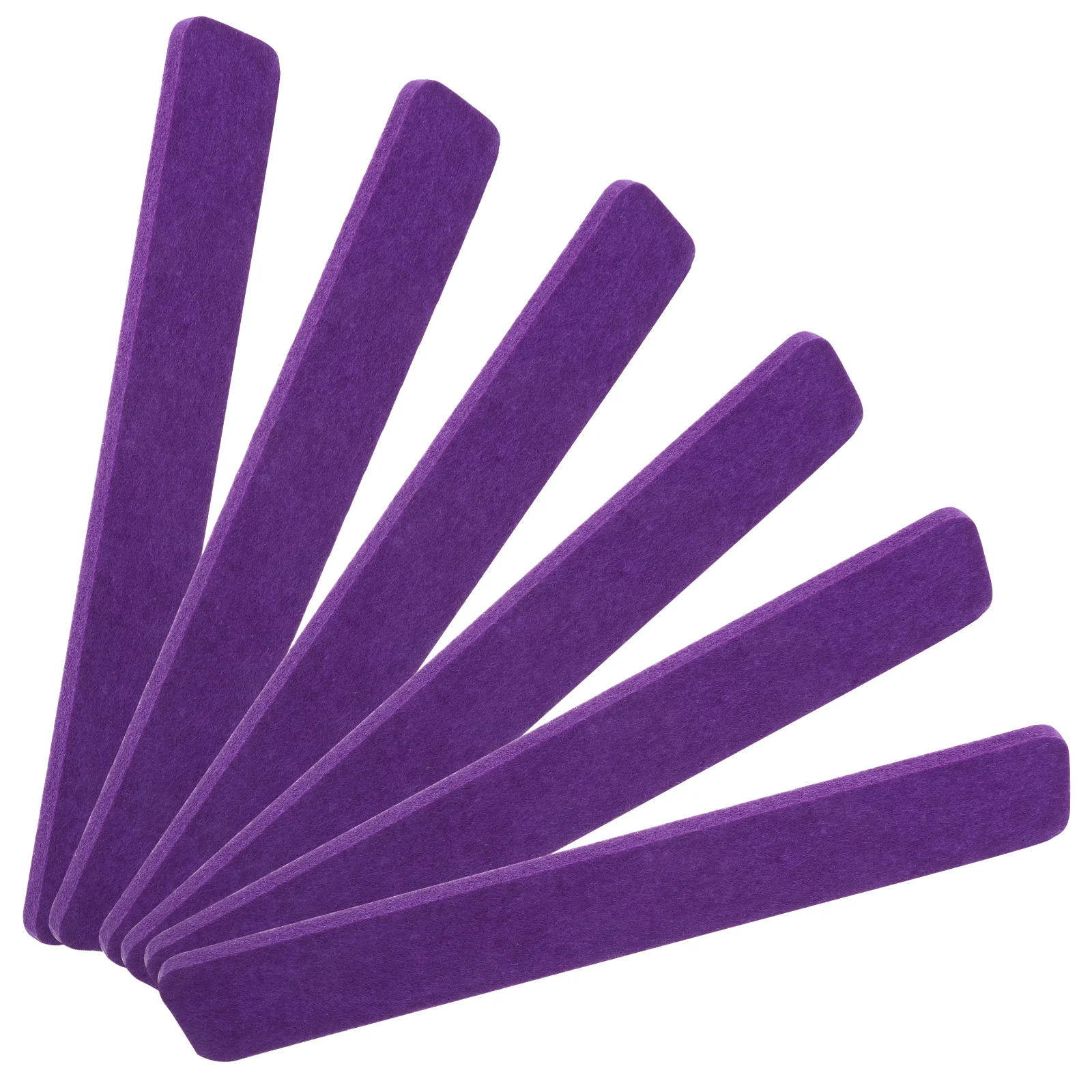 6Pcs Felt Bulletin Board Strips Thick Material Office Wall Decoration Memo Board Strips Practical Convenient Design