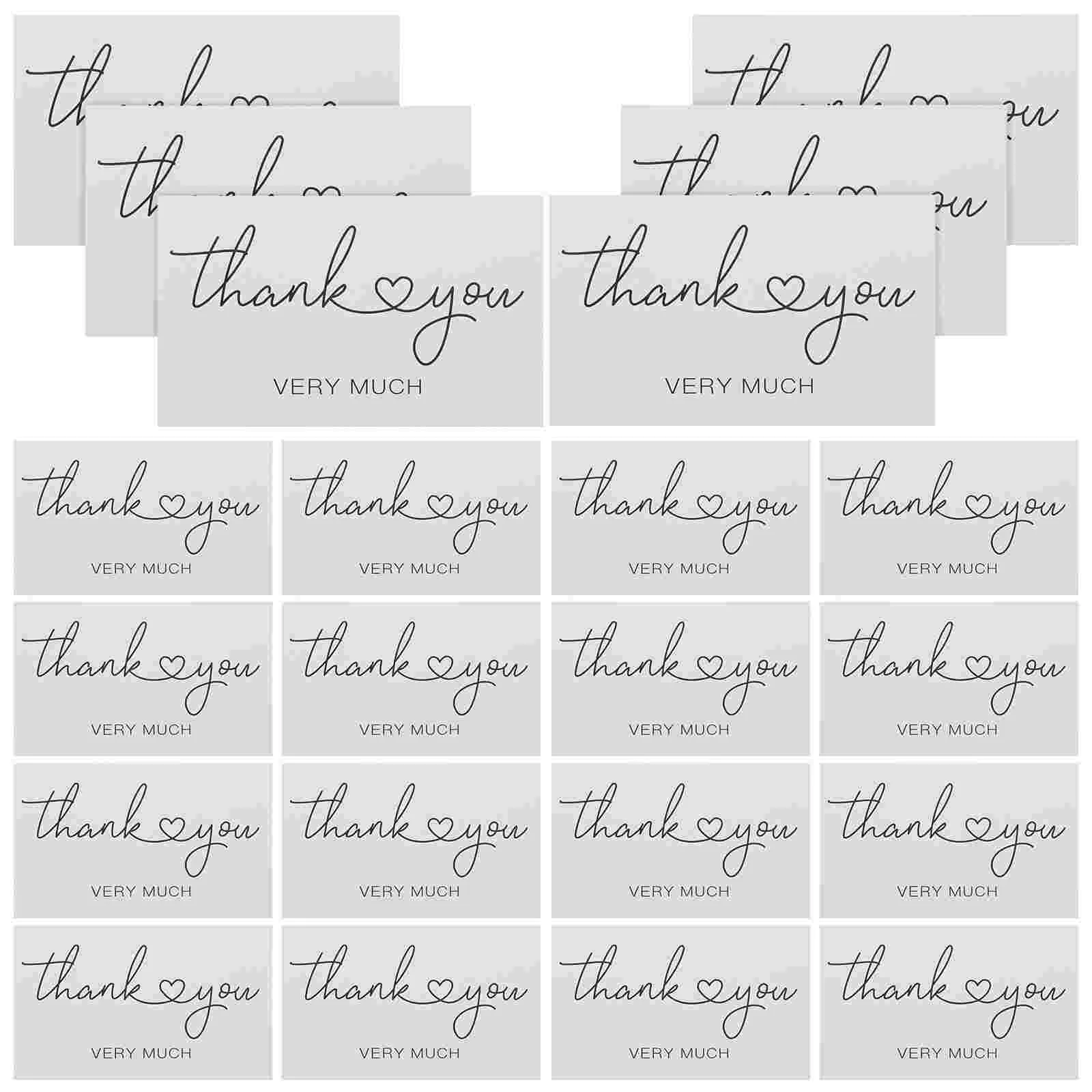 150 Pcs Thank You Card Notes Gift Packing Cards Delivery Wedding Small Flower Lovely