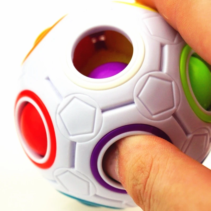 3X3X3 Magic cube ,Rainbow ball ,Puzzle cube,Color cognition training Toys