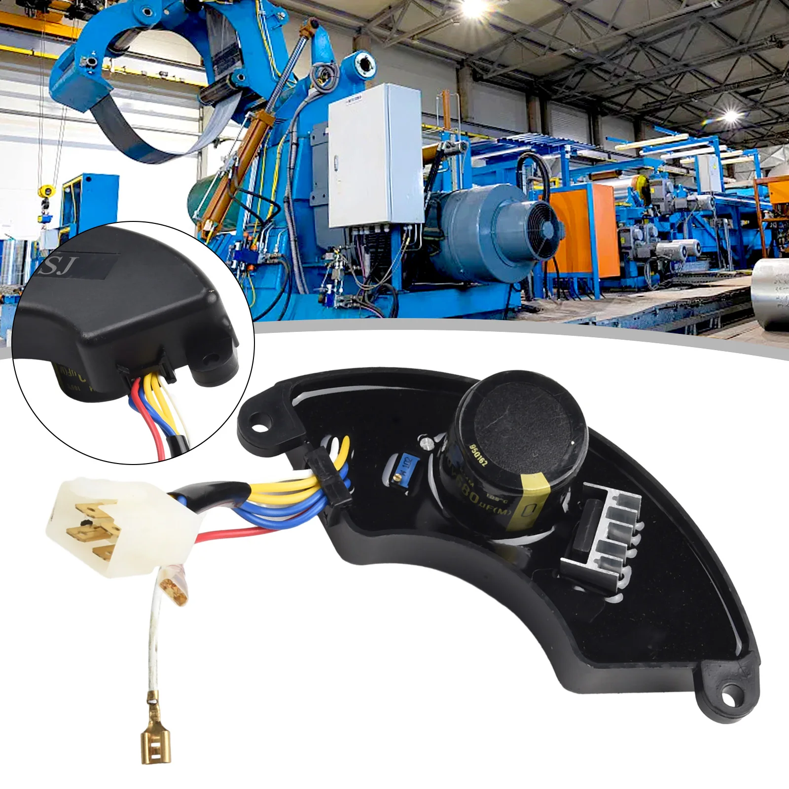 

Автоматический регулятор напряжения AVR, выпрямитель, стабилизатор, однофазный для деталей генератора 7 кВт/7,5 кВт/8 кВт 8000 Вт