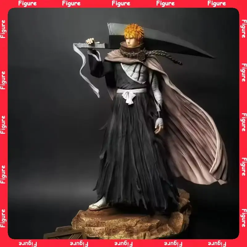 

35CM BLEACH Anime Figure Kurosaki Ichigo Byakuya Action Figure Manga Statue Action Figurine Collect PVC Model Toy Children Gifts