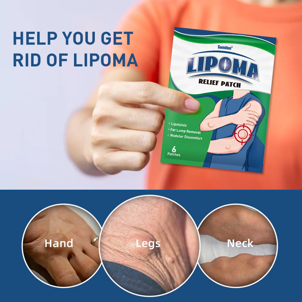 6pcs Lipoma Removal Patches Effectively Reduce Inflammation Treatment Subcutaneous Lumps Fat Pack Shoulder Remove Stickers