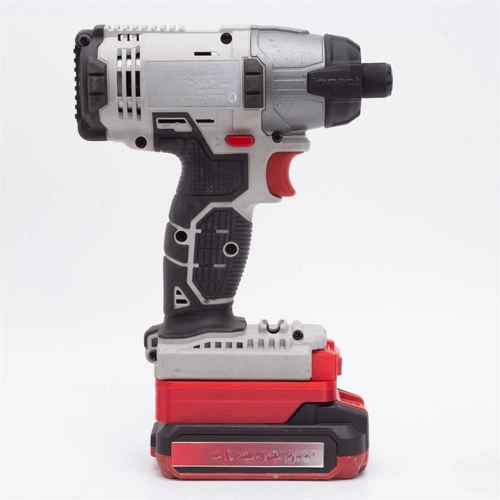 Adaptador para batería de litio Bauer de 20V, convierte a batería de litio Porter Cable / Black&Decker /Stanley de 20V (MAX). (Sin Batería)