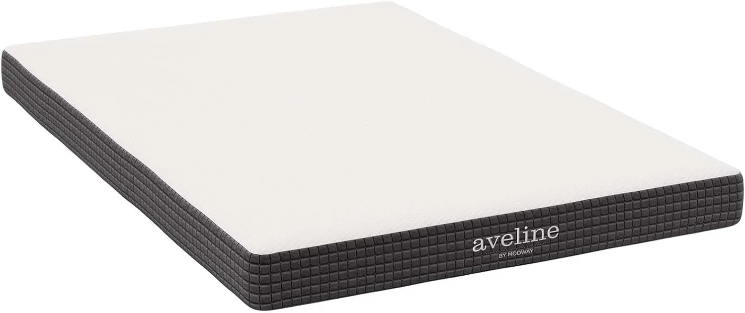 Bedroom Use, 6-Inch Gel Infused Memory Foam Mattress, Natural Color, CertiPUR-US Certified