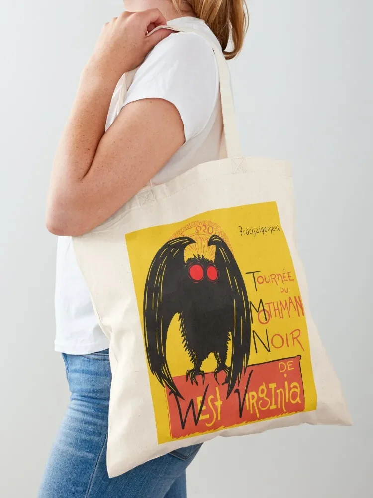 

Mothman Noir Mashup Tote Bag custom canvas bag sacs de shopping hand bag ladies Shopper