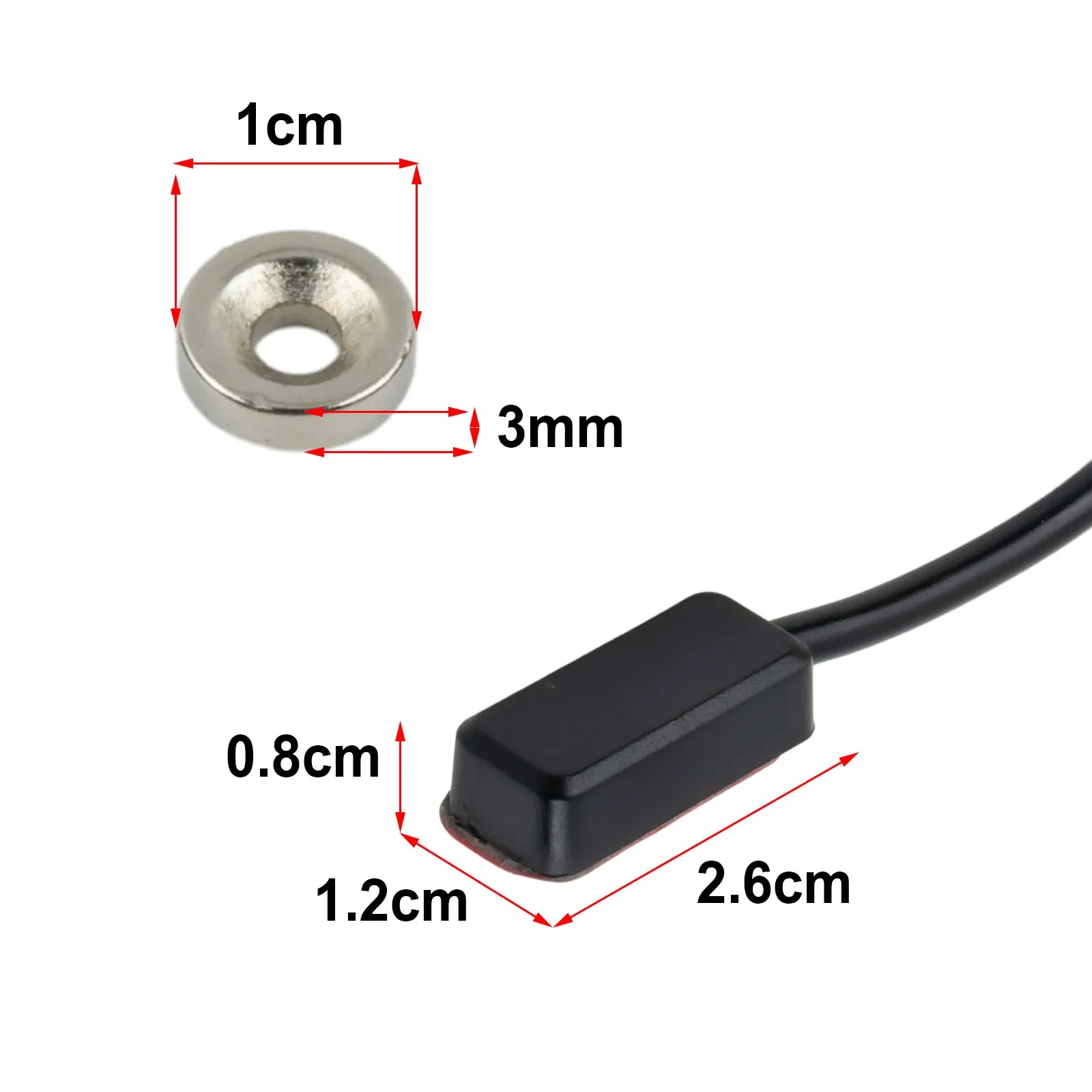 Hydraulic/Mechanical Brake Cut Off Sensor Switch Cable For Electric Bike Ebike Oil Brake Sensor 2.6*1.2*0.8CM Electric Bike