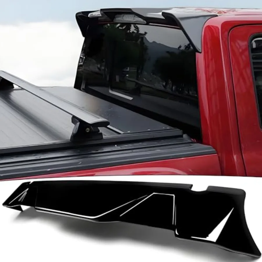 Rear Roof Spoiler Visor Wing Fit for 2015-2020 F150 F-150 XL/XLT/Raptor/Limited/Lariat/Platinum All Beds and Cabs Gloss Black