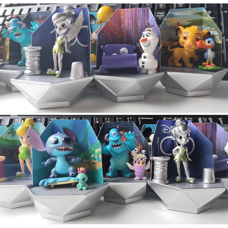 ميكي شخصيات متعددة صندوق أعمى مفاجأة صندوق أعمى تحصيل اللعب سطح المكتب الديكور الكرتون دمية صغيرة هدية الكريسماس