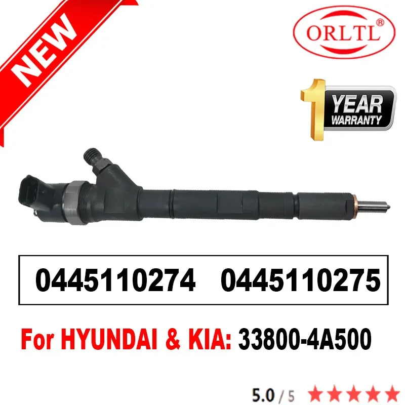 

0445110275 0445110274 338004A500 New Diesel Fuel Injector Nozzle For Hyundai Starex H1 I800 ILoad / KIA Sorento 2.5 CRDI D4CB