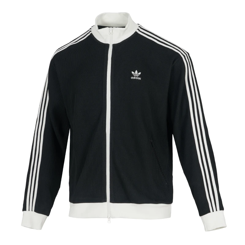 

Adidas (Adidas) Trefoil Jacket Men's and Women's Fashion Trendy Couple's Casual Knitted Stand Collar Jacket Kc2619
