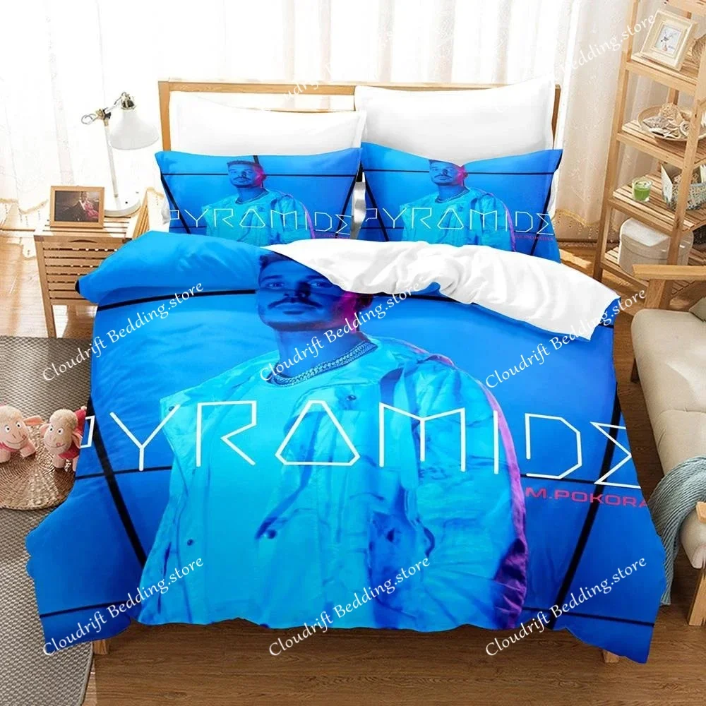 M. Pokora Single Double Queen King Size Bedding Set Boys Bedroom Duvet Cover Set Cool 3D Printed Bed Sheets Quilt Cover Pillowca