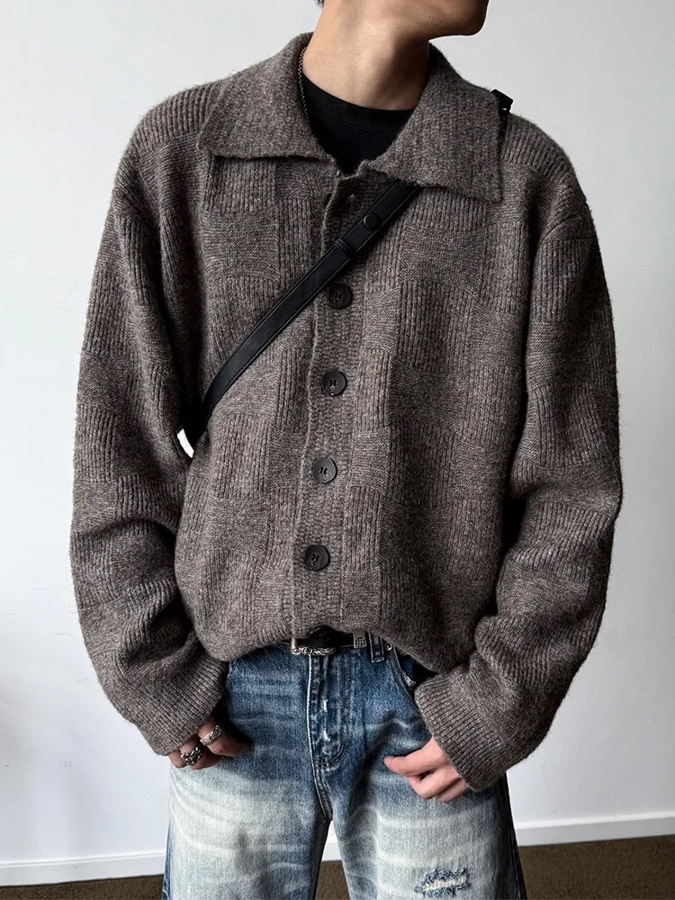 

Retro Japanese Sle Open Cardigan Sweater ex Autumn Winter Casual Loose Warm Knitted Outerwear Trendy Button up Coat