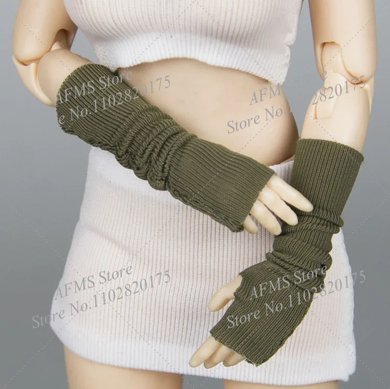 1/12 Scale Collectible Figure Arm Sleeves Gloves Candy Colored Joint Arm Guard Fit 6Inch Anime Women Soldier Action Figure Body