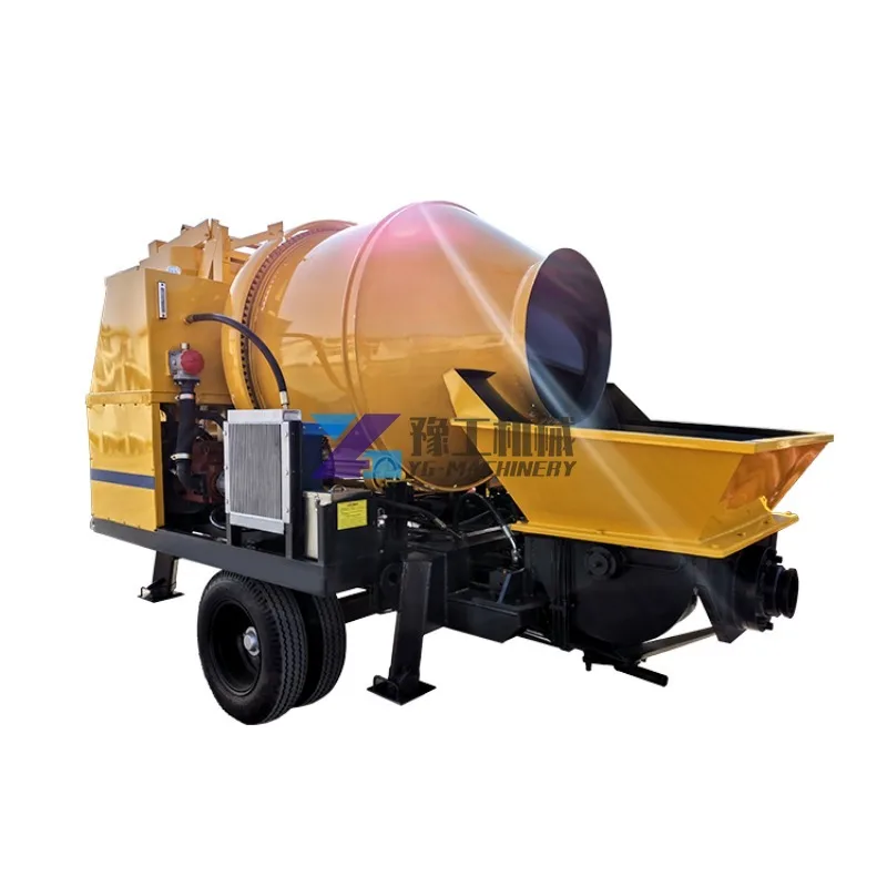 Portable Electric Mortar Concrete Pump Construction Machine Diesel Long Distance Concrete Mixer