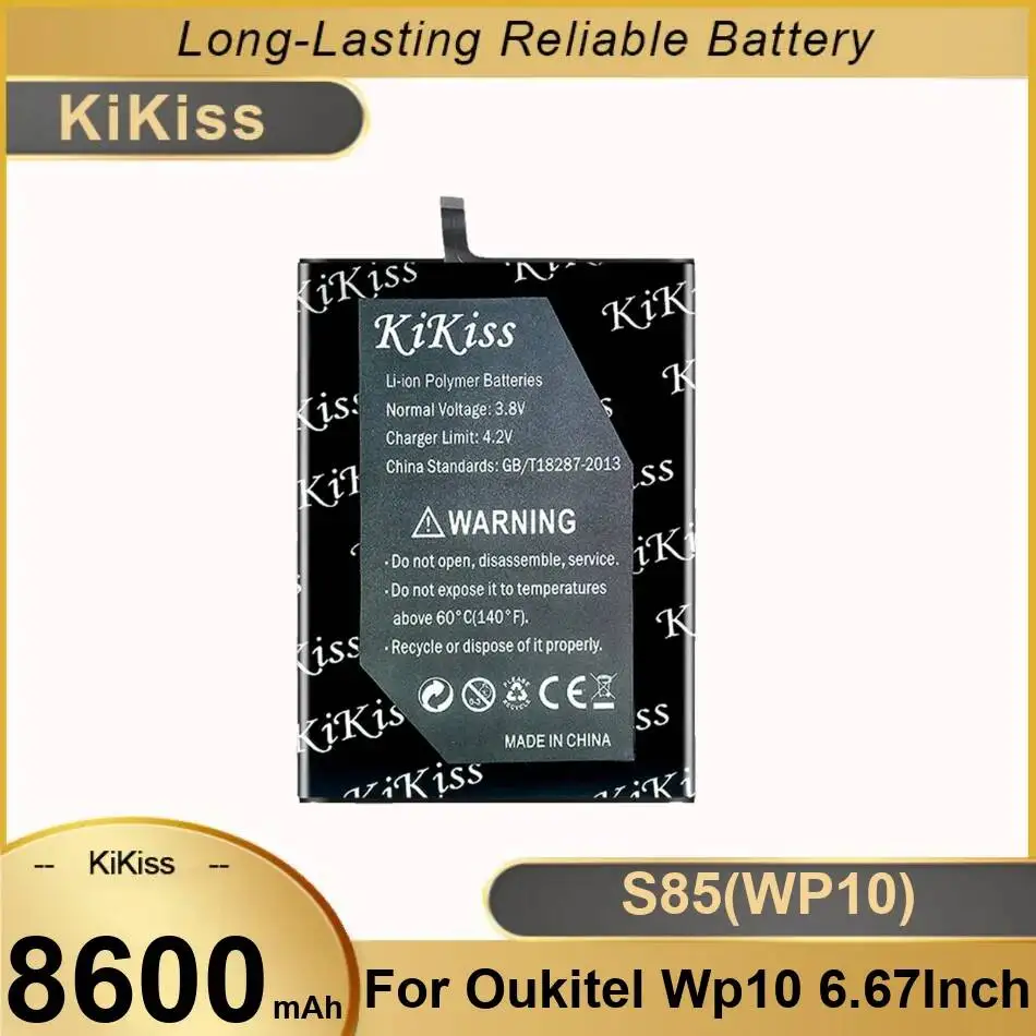 

8600Mah Durable S85 WP10 For Oukitel 6.67 Inch Mobile Phone Battery