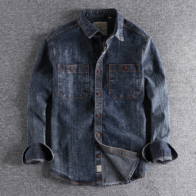 Rough denim shirts store