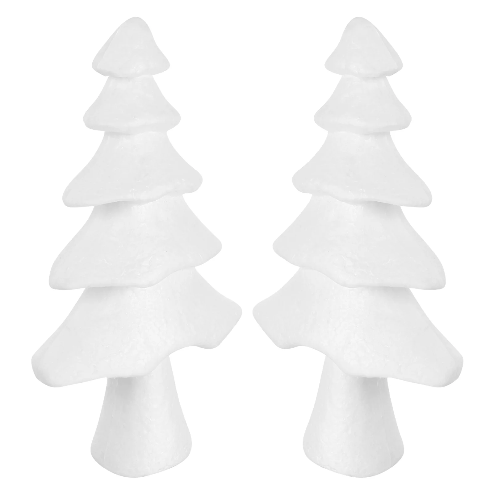 

2Pcs Christmas Tree Shape Ornament Made of High-Quality Foam DIY Craft for Home Desktop Festive Xmas Decorations