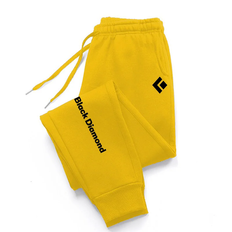Pantaloni sportivi da uomo e da donna con diamanti neri pantaloni lunghi stampati alla moda pantaloni sportivi da jogging casual da uomo e da donna