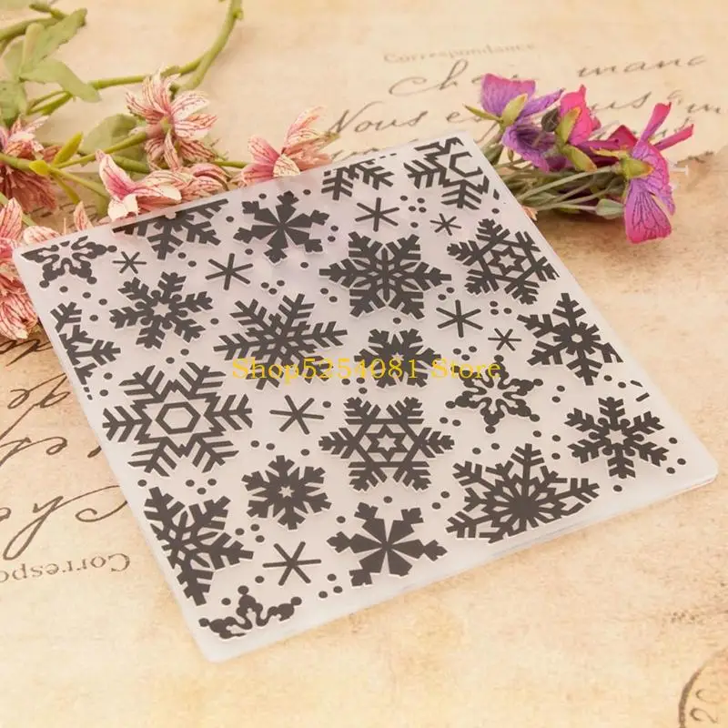 AXYC Christmas Snowflake Embossing Folder Paper Embossing Templates for Card Making