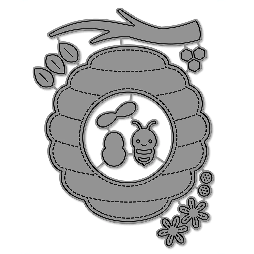 Honingraat, bijenkorf, metalen stansmessen met bijenthema Embossing Diecut voor doe-het-zelf kaarten maken Scrapbooking Crafting Supplies