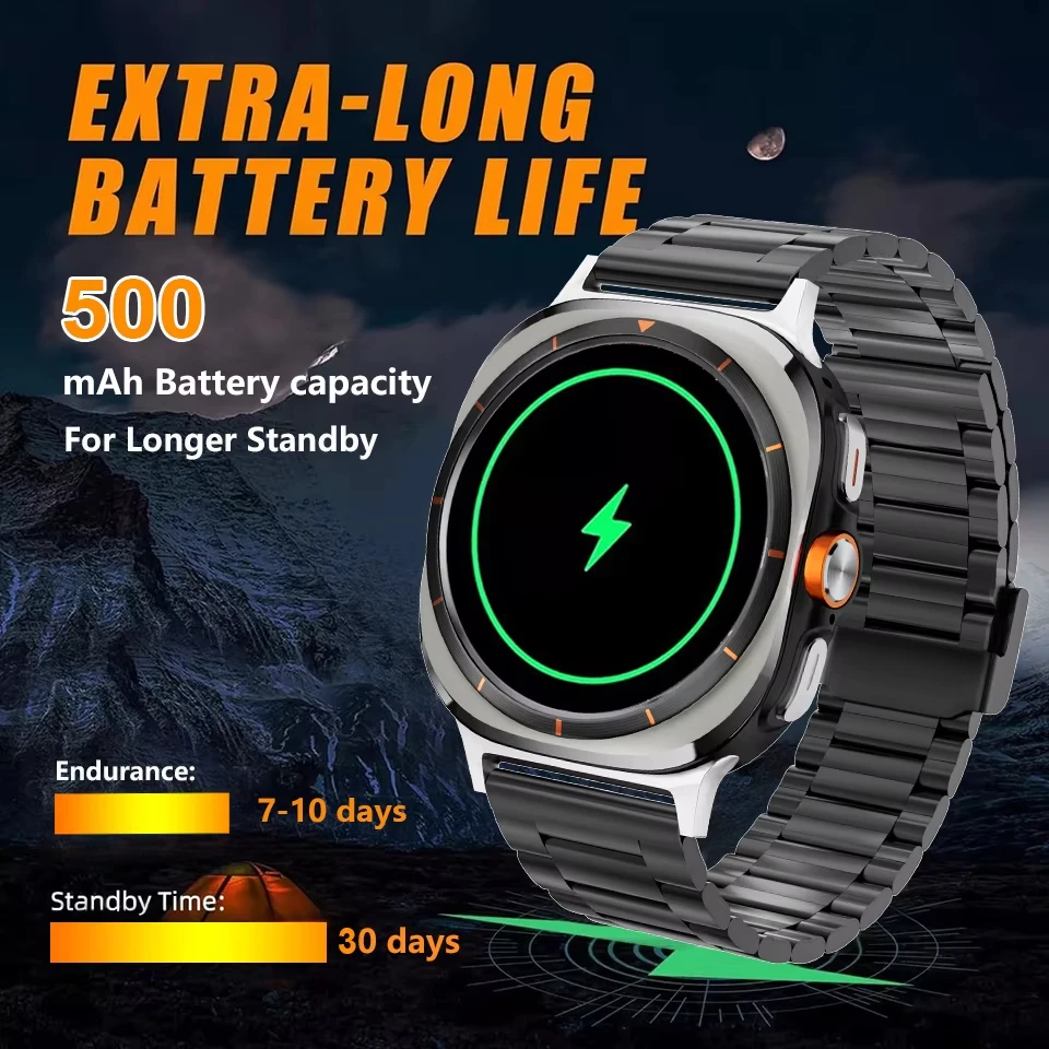 2025New Galaxy Watch 7 Ultra Smart Watch Men Ms. 32GB Memory Video GPS NFC AMOLED Fitness Tracker Health Smartwatch For Samsung