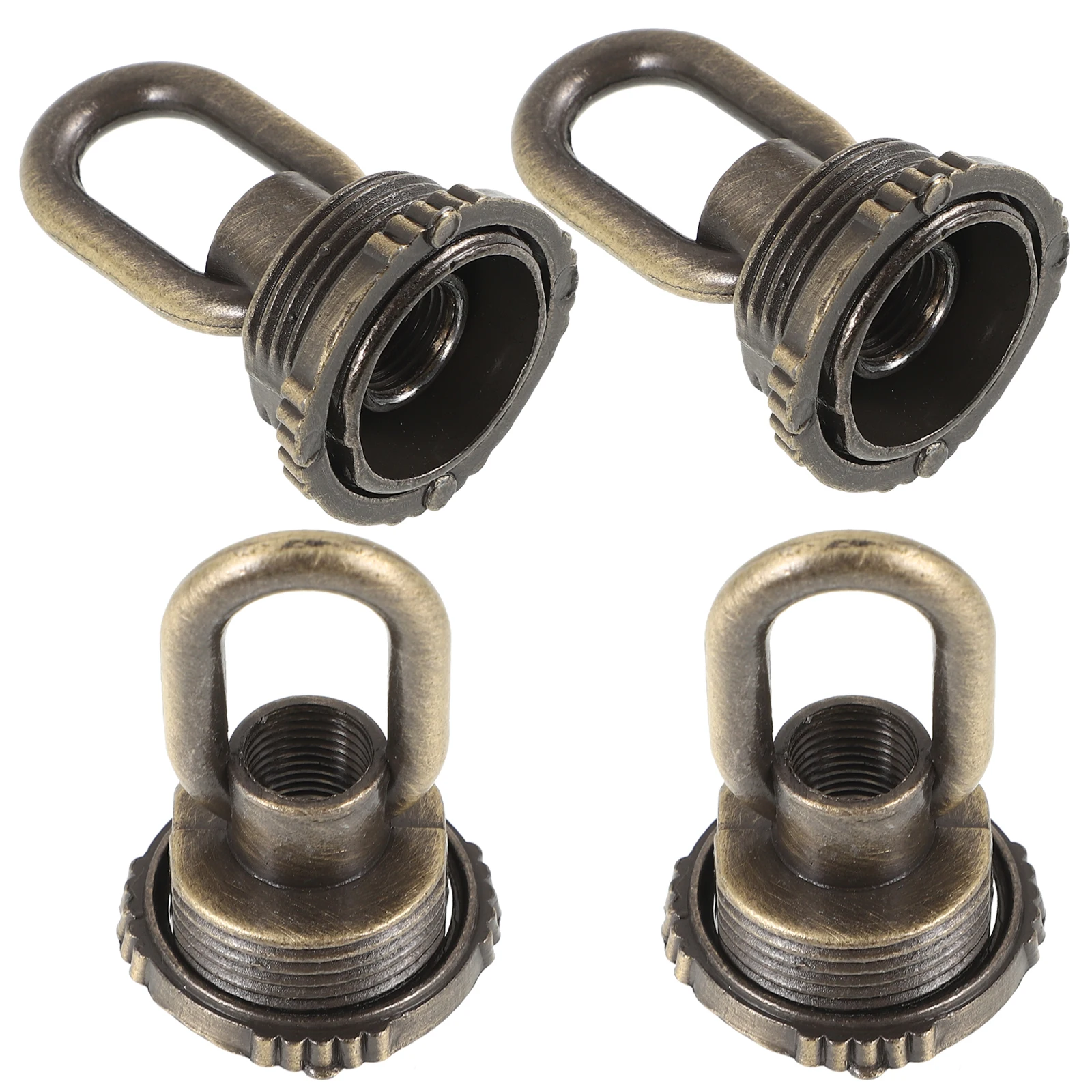 

4pcs Zinc Alloy Ceiling Loop Hooks Rings Lamp Nut Eye Bolts Vintage Lighting Accessories Kitchen Garage Hallway Pendant