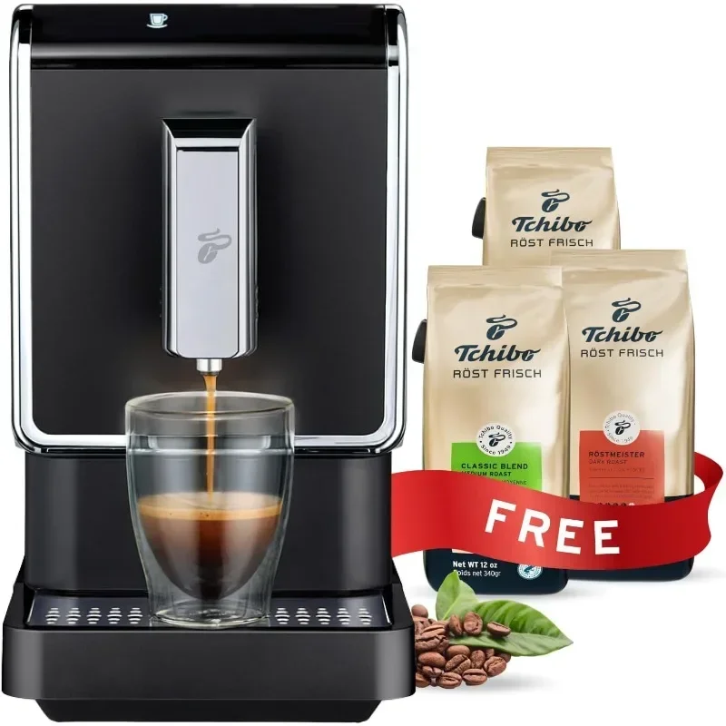 

Single Serve Coffee Maker -Automatic Espresso Coffee Machine Built-in Grinder, No Coffee Pods Needed Ounce Bags of Whole Beans