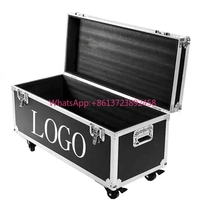 Dimension Large Equipment Carrying Aluminum Road Case With Wheels Flight Case for LIne Array Speaker and Subwoofer