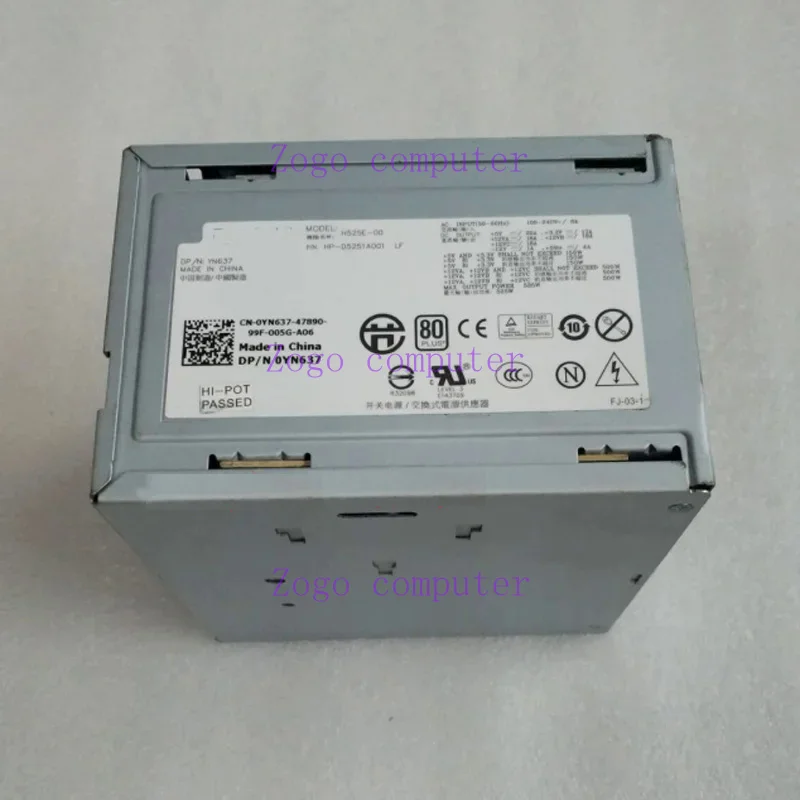 Free Shipping N525E-00 H525E-00 NPS-525AB A For PowerEdge T410 Non-Redundant Switching Power Supply 525W