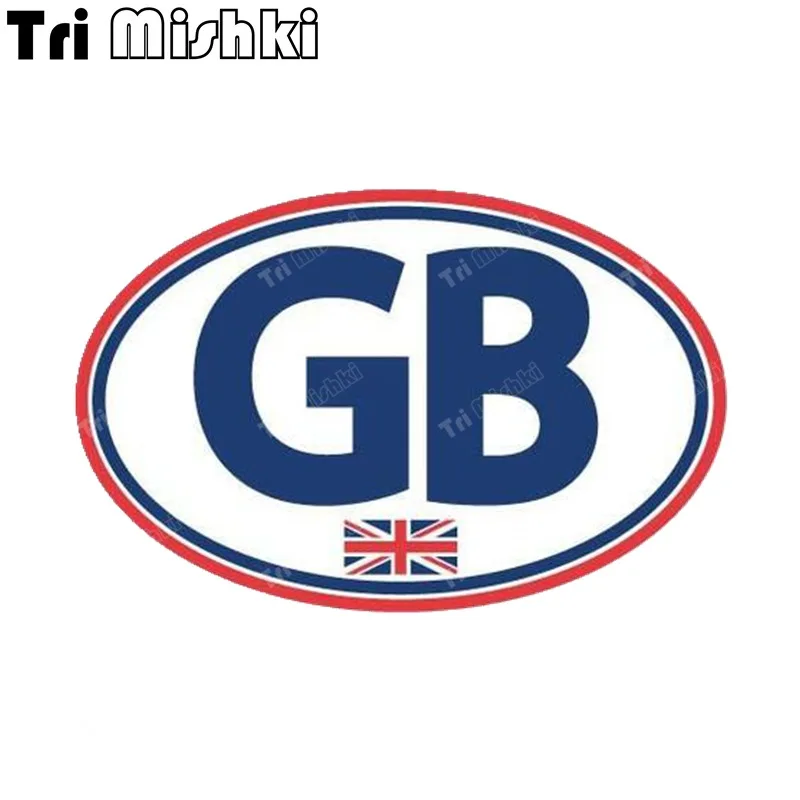 Tri Mishki W1360 GB Union Jack Laminated Car Sticker PVC Decals Motorcycle Accessories sticker on Car Truck Bumper Boat