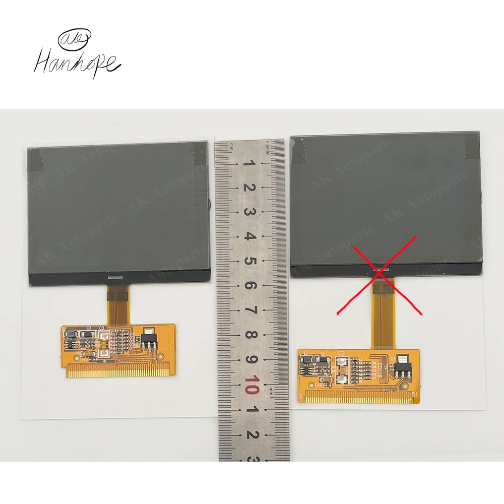Dashboard LCD Display for Audi A3 A4 A6 VDO Group Instrument Cluster Pixel Fail Repairing VW LCD Screen