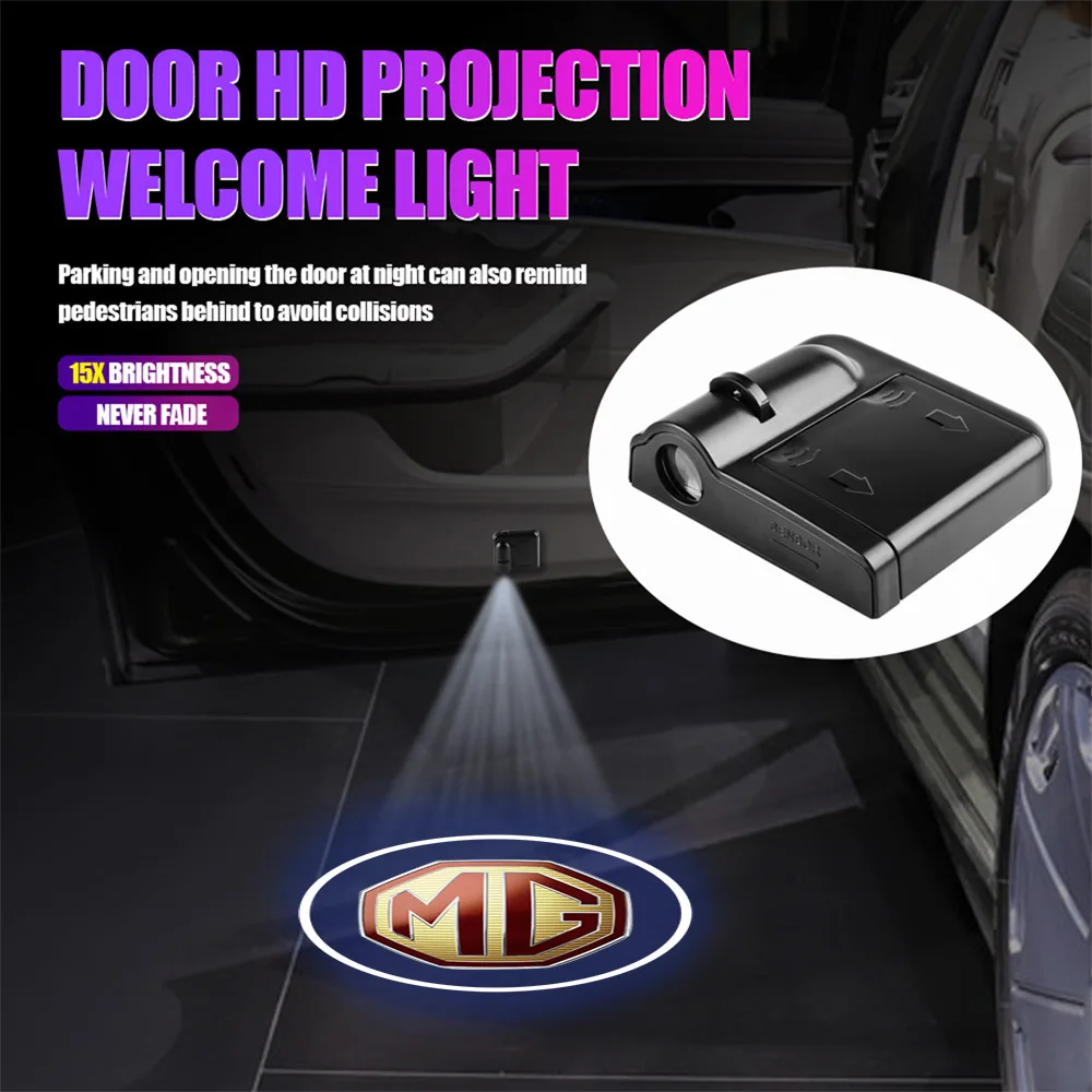سيارة لاسلكية شعار الباب ترحيب كشاف ضوئي ل MG موريس المرآب ZT HS ZR SW GT TF 3SW HECTOR Orkina X-Power MG3 MG5 MG6 MG7