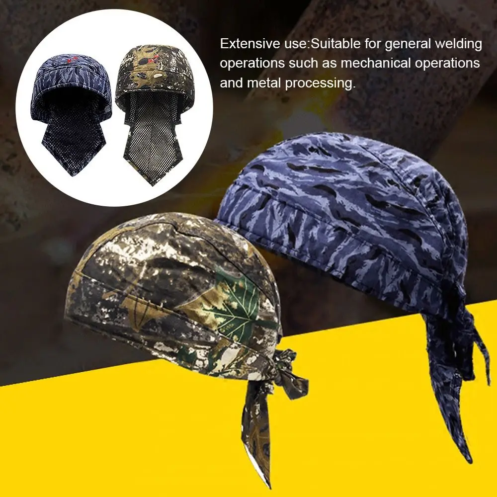 Portable Welder Protection Fire Resistant Anti-scalding Head Protective Cover Welding Protective Equipment Welding Hat Work Cap