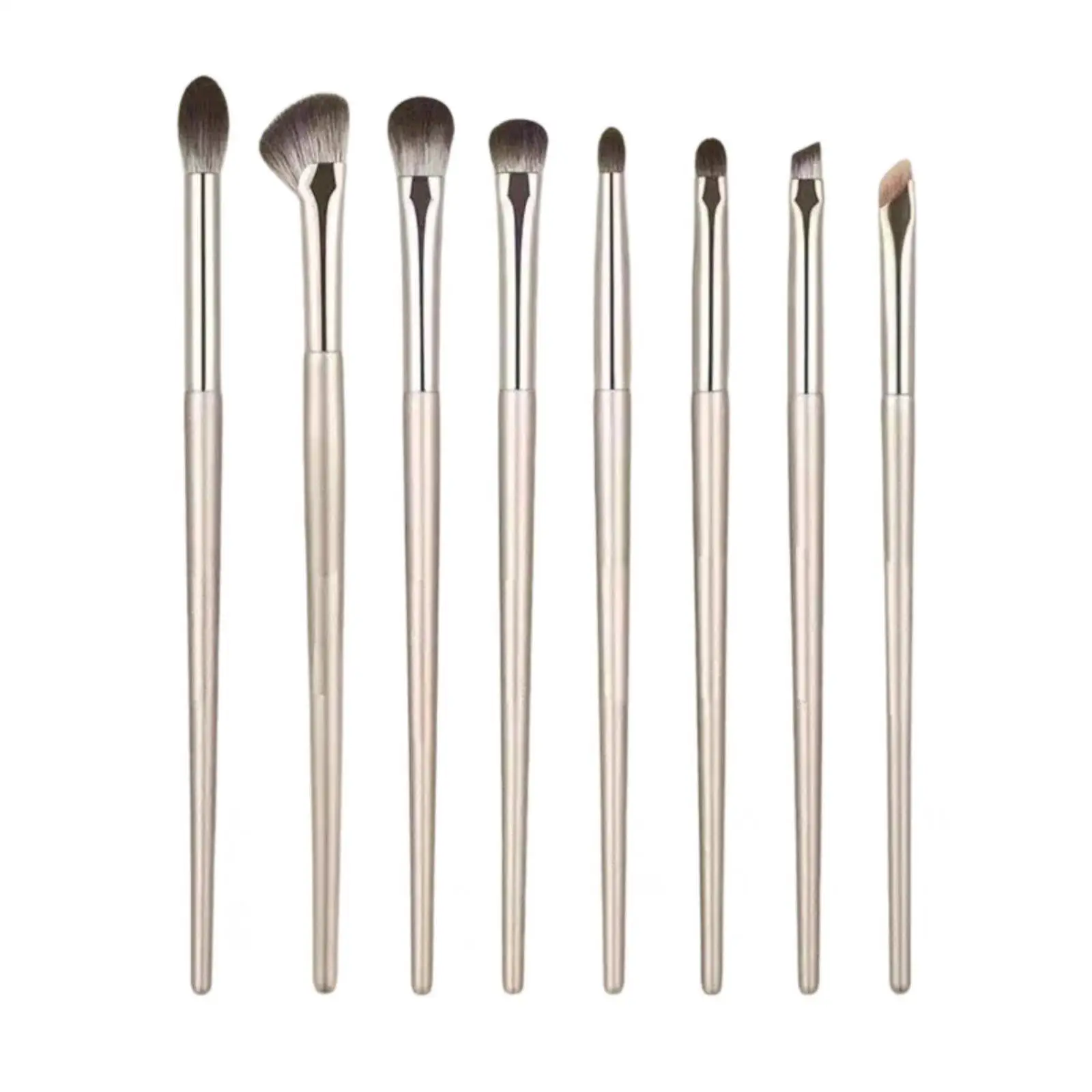 Complete Eye Makeup Brush Set with Storage Case for Precise Powder Application and Blending