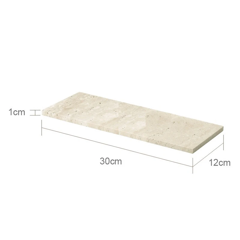 Beige Travertijn Badkamerset Natuurlijke Marmeren Zeepdispenser Rietverspreider Tissue Box Lade Badkameraccessoires