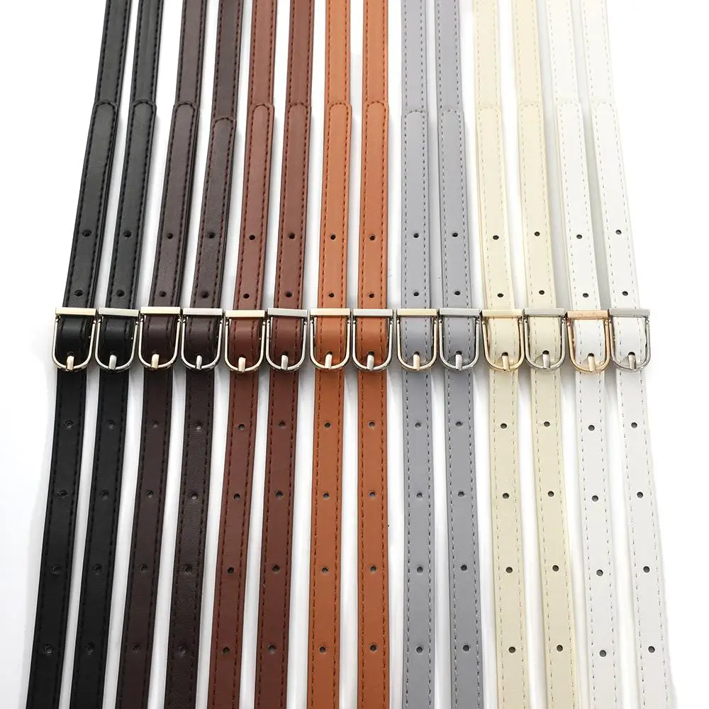 Adjustable Pu Leather Bag Strap 1.2cm Wide Shoulder Bag Handle For Handbag Crossbody Straps Bag Part Shoulder Bags Accessories