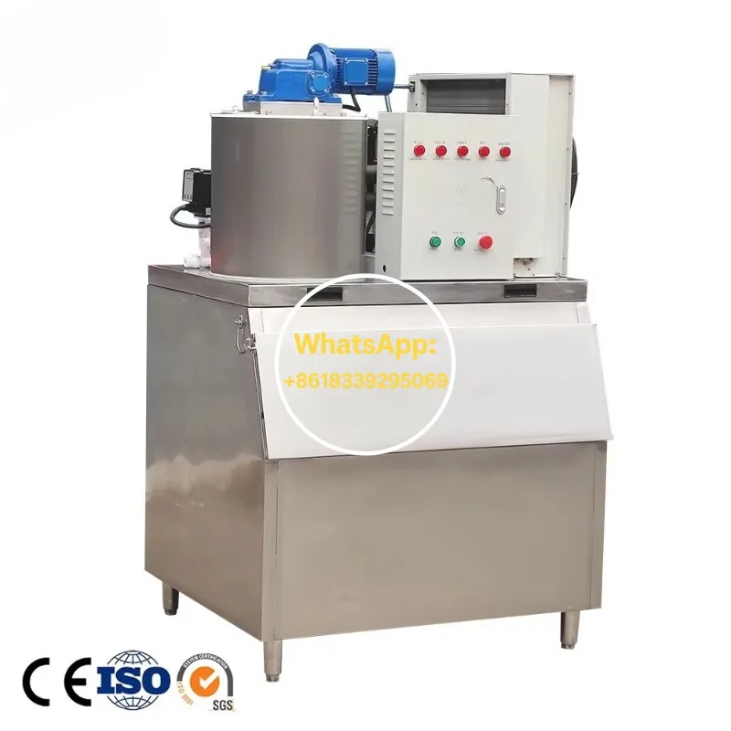 

Customized Ice Flake Making Machine Industrial 1000kg High Efficiency Seafood Preservation Factory Price Flake Ice Maker