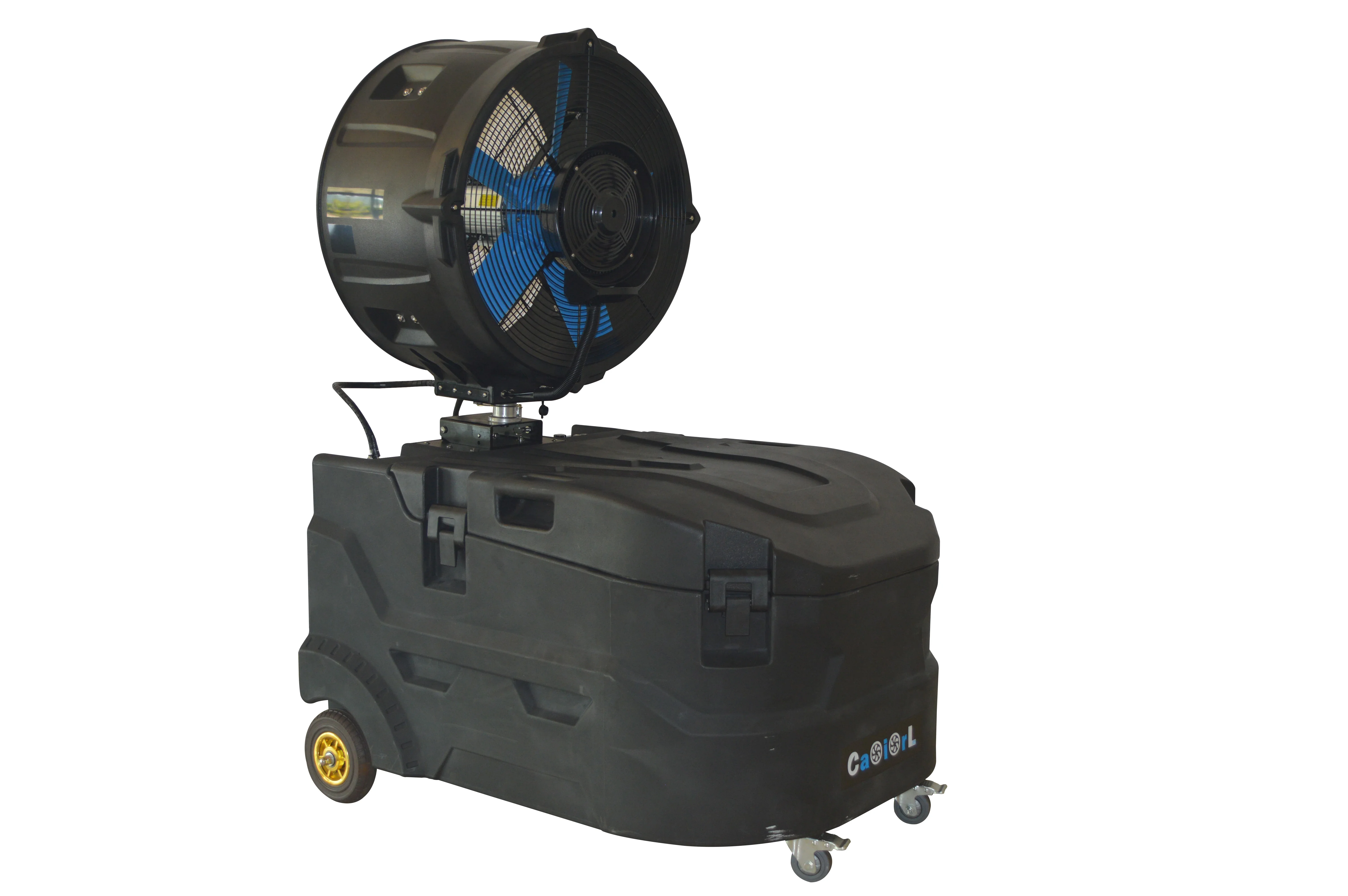 Customized Popular Commercial Cooling Mist Spray Standing Fan Air Cooler Air Conditioner Machine Industrial Mist Fan With Water