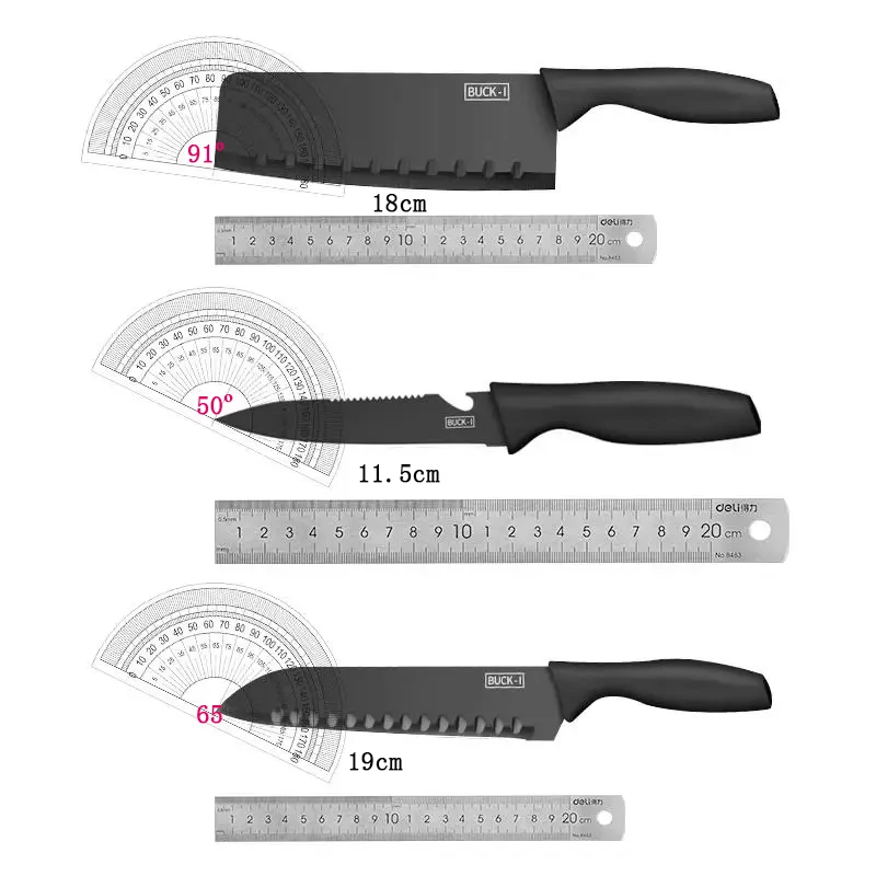 Faca de cozinha em aço inoxidável com caixa de presente, faca Chef Rustproof, Fruit Paring Gadgets, casa, 5pcs