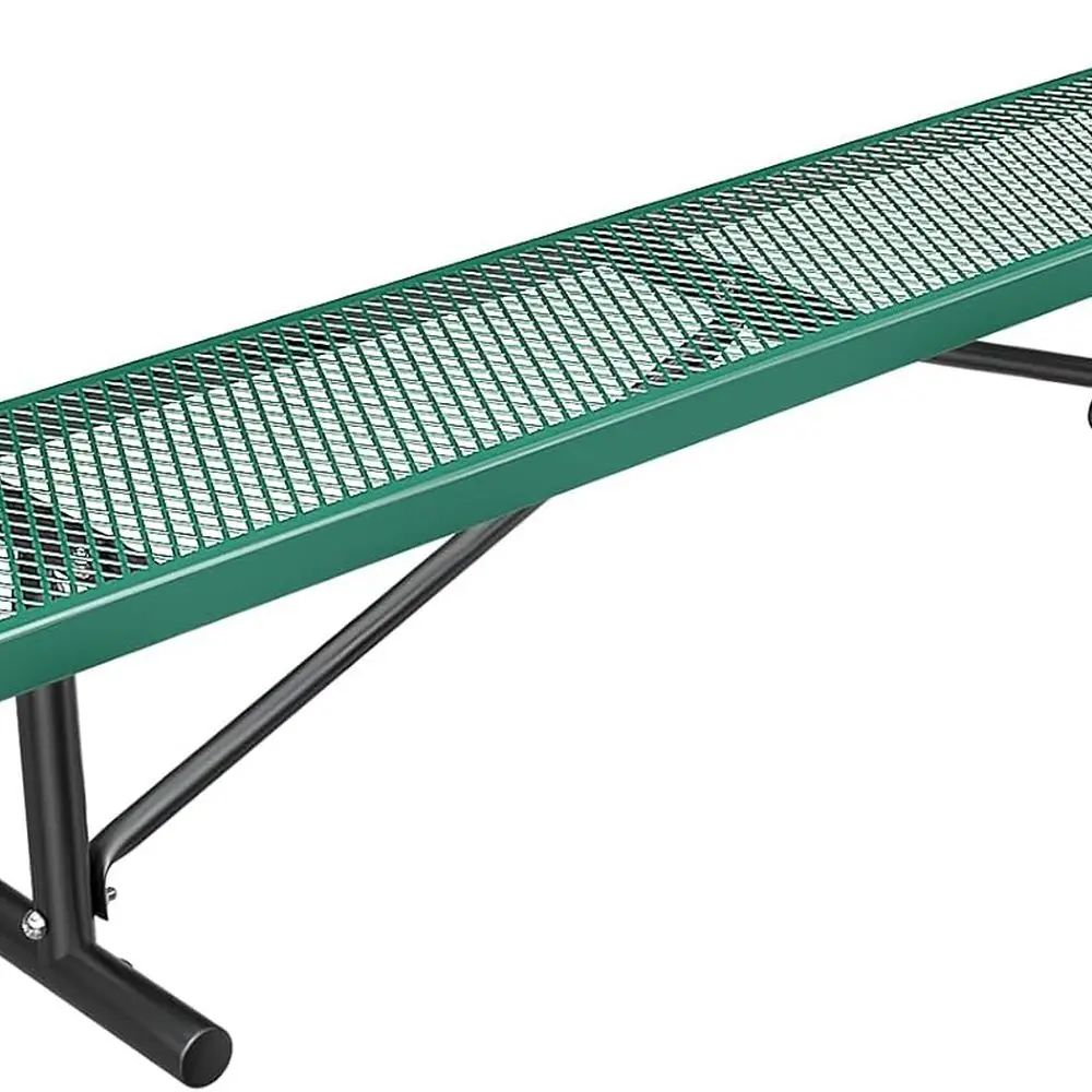 

Outdoor Metal Garden Park Bench, Steel Picnic Bench, Metal Mesh Outdoor Bench Porch Chair for Garden, Lawn, Patio, Porch, Park,