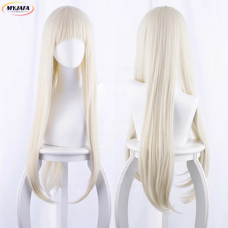 

High Quality Yomozuki Runa Cosplay Wig Blond Long Straight Heat Resistant Synthetic Hair Anime Cosplay Wigs + Wig Cap