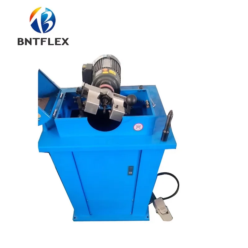 BNT65F hydraulic hose skiving machine price with external and Internal skving function