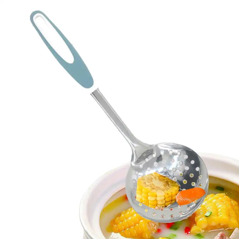 Kitchen Filter Spoon Cooking Skimmer Colander Spoon Large Capacity Cooking Tool For French Fries Wonton Noddles Dumplings Hot