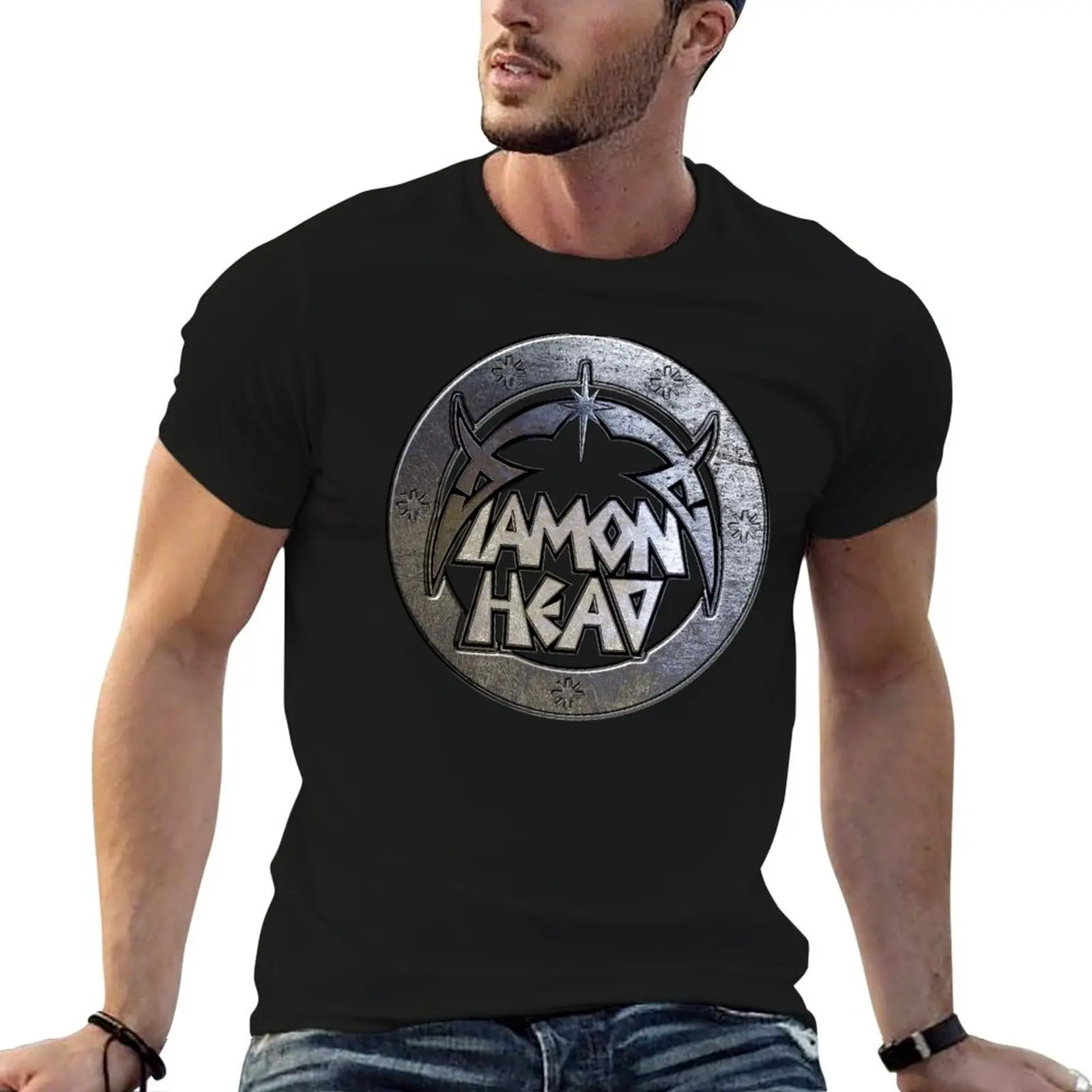 

Diamond Head rock band England T-Shirt oversized customizeds vintage t shirt men