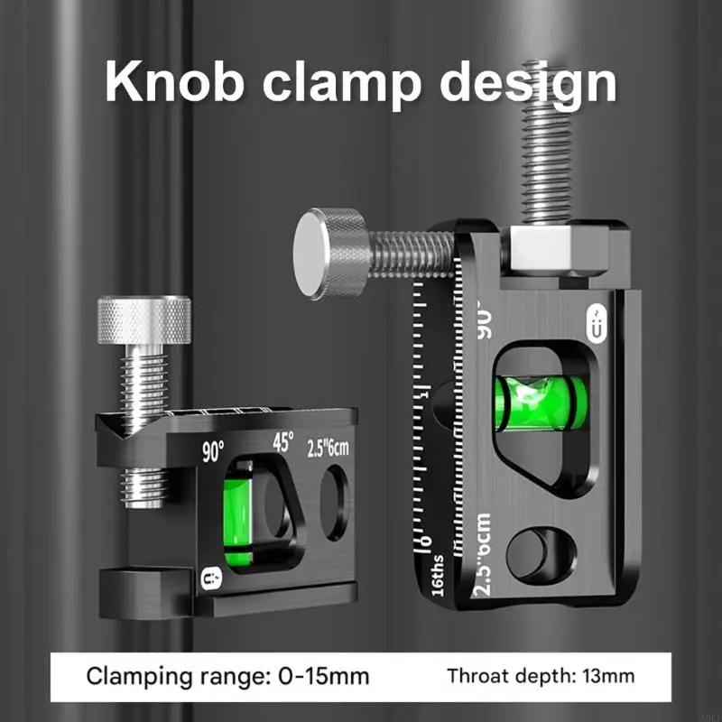Accuracy Level Aluminum Alloy V Grooved Double Scale Thumb Screw Level A0KF