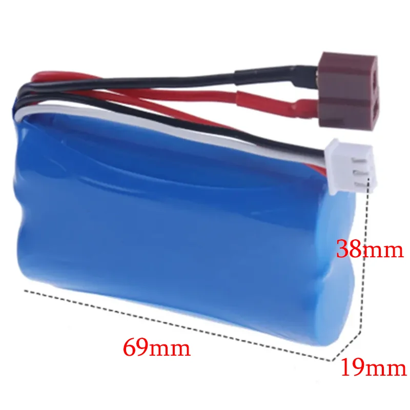 7.4 فولت 3500 مللي أمبير 2S 18650 بطارية ليثيوم أيون T التوصيل والشاحن ل SCY-16102PRO SCY-16101PRO SCY-16103PRO SCY-16201PRO R/C قطع غيار السيارات