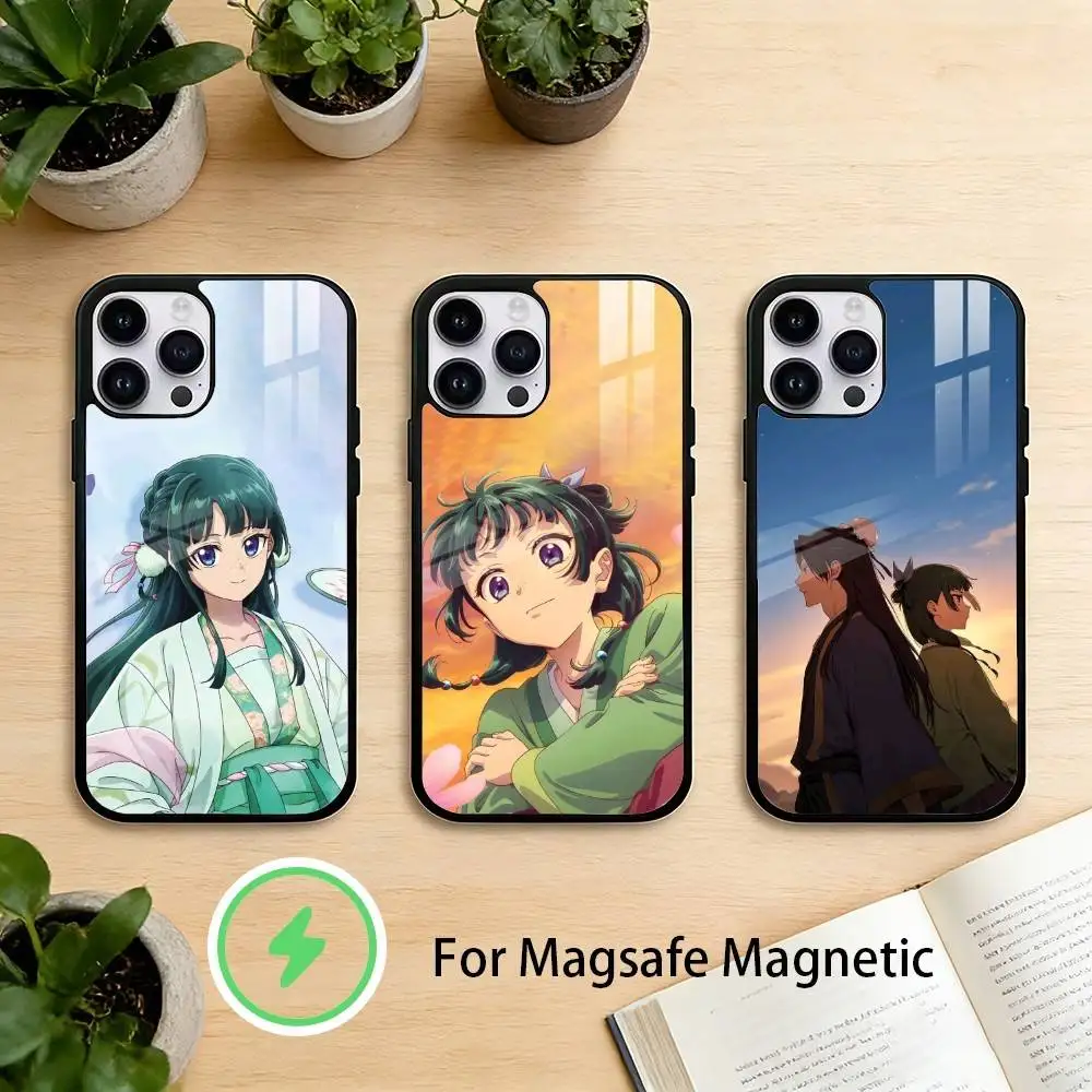 

Anime Apothecary Diaries Maomao Phone Case For iPhone 17 16 15 14 13 12 Pro Max Plus for Mirror Wireless Magnetic Cover