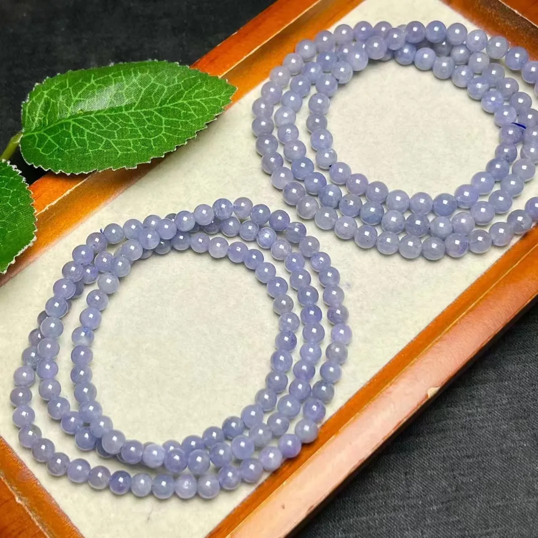 Unit One Bracelet Cost Effective Natural Tanzanite Crystal Healing Multi Loop Bead Bracelet