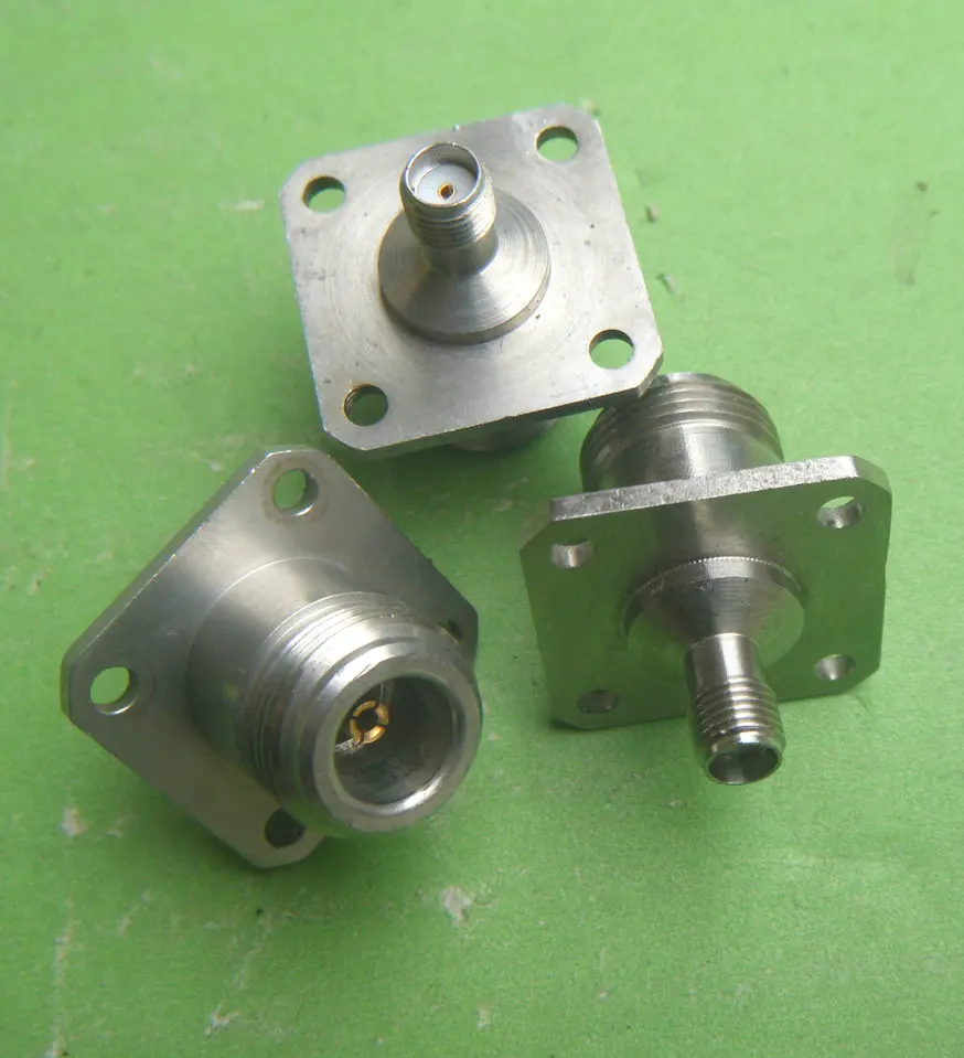 Imported N/SMA-KK DC-10GHz RF with Flange Disc RF Microwave Coaxial Adapter
