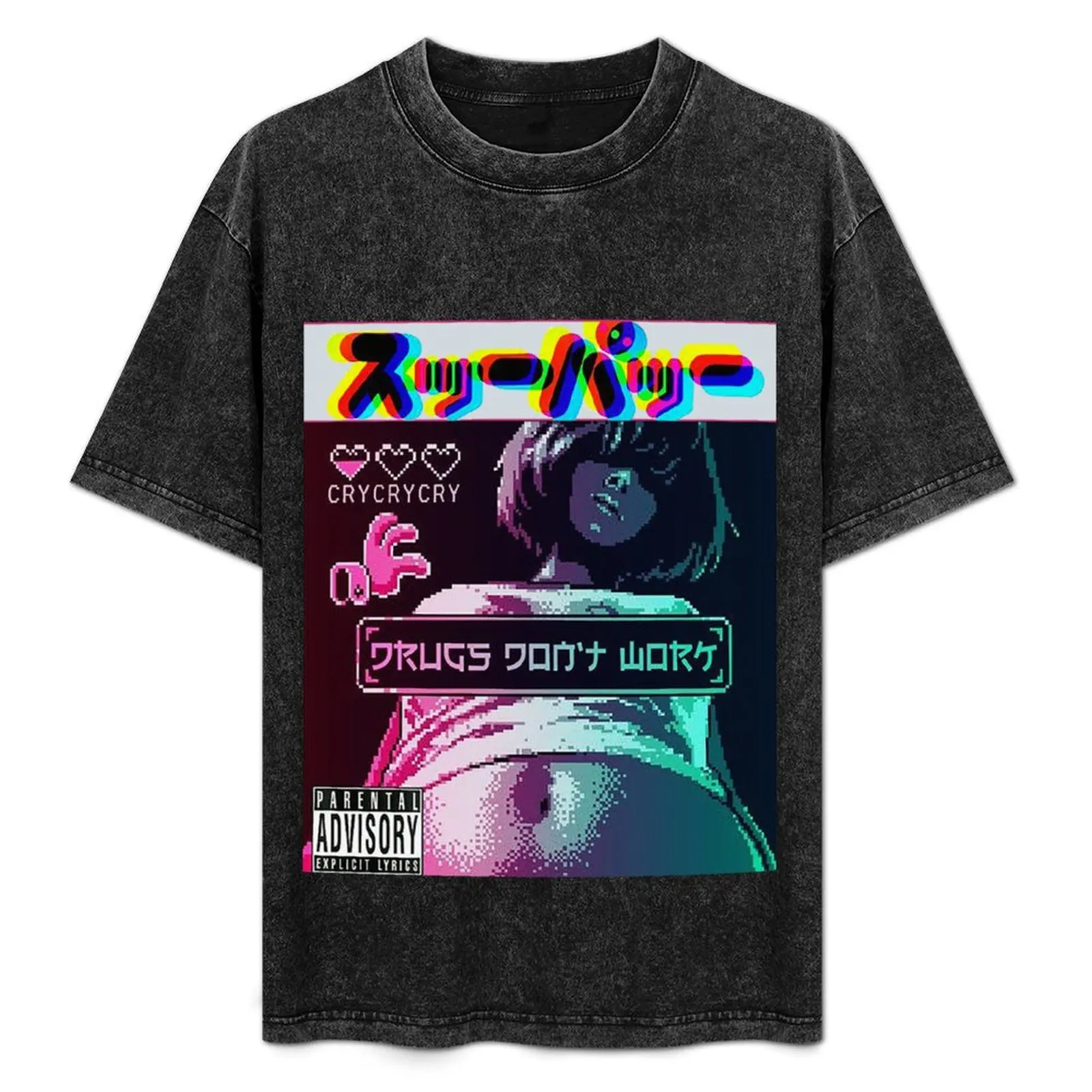 

Cool Girl Vaporwave Urban Style T-Shirt Soft Cotton Print T-Shirt